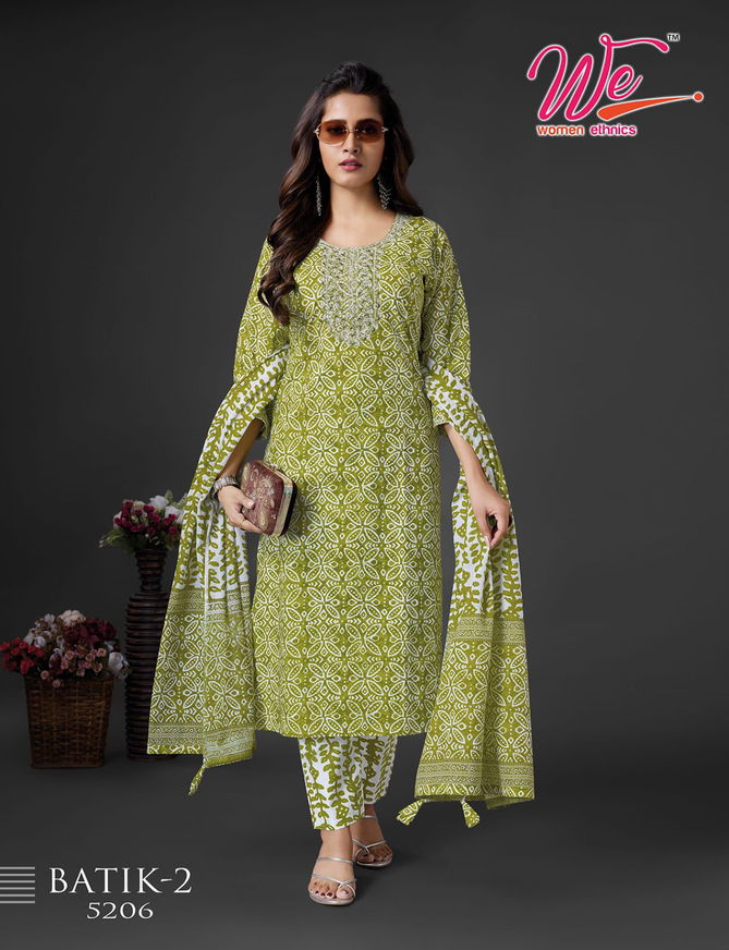 Batik Vol 2 By We Printed Cotton Kurti With Bottom Dupatta Wholesale Market In Surat
